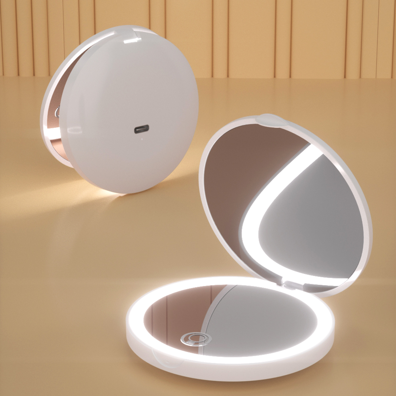 80mm Battery LED Makeup Mirror