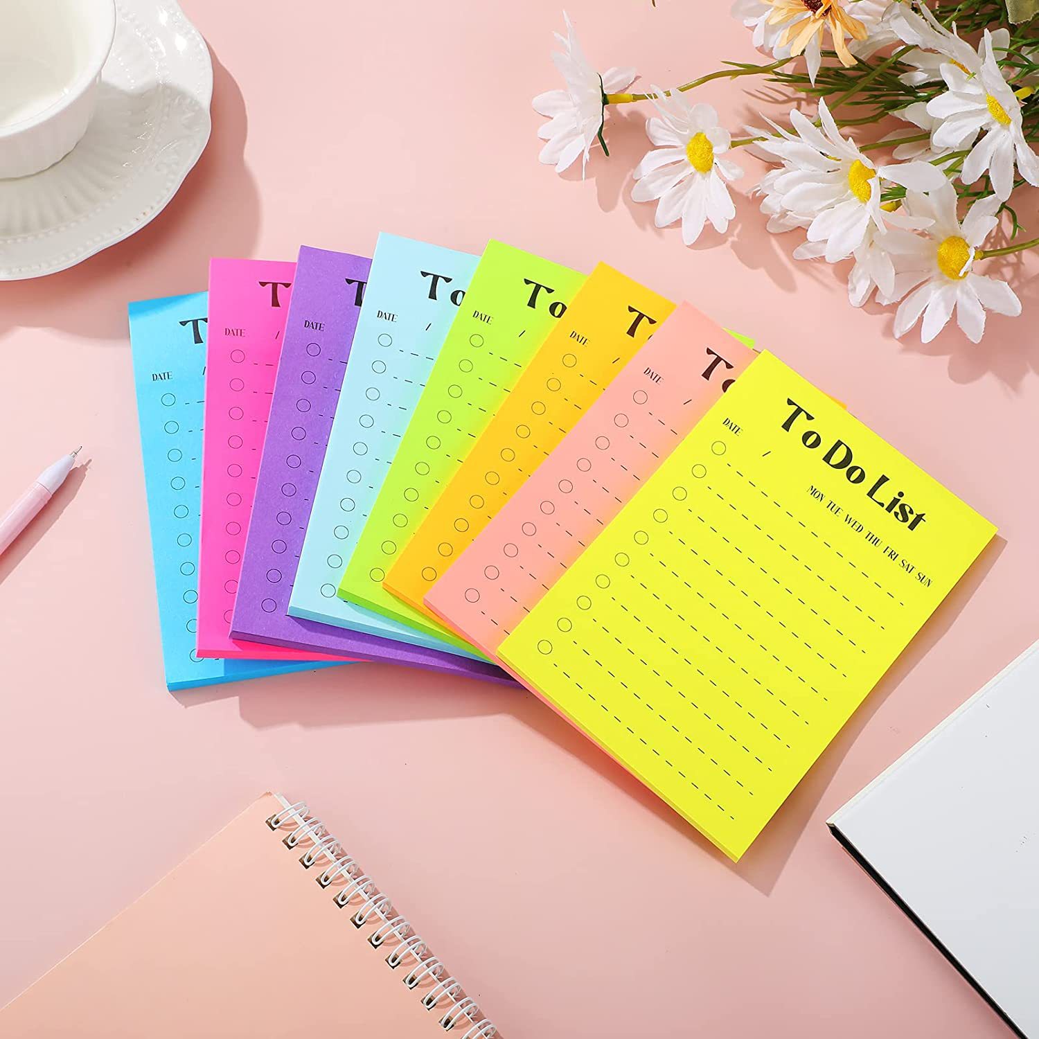 Colour Sticky Notes Checklist Pad 4