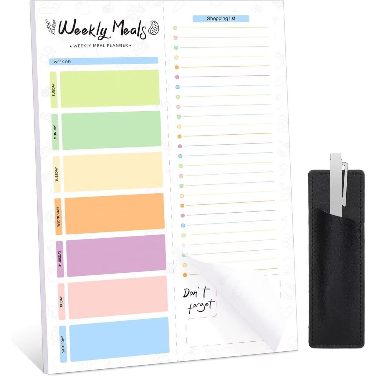 Magnetic Meal Planner Notepad