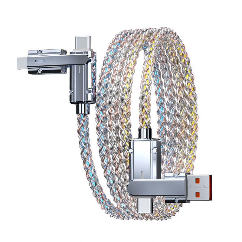 RGB Light-Up 4-in-1 Fast Charging Cable 2