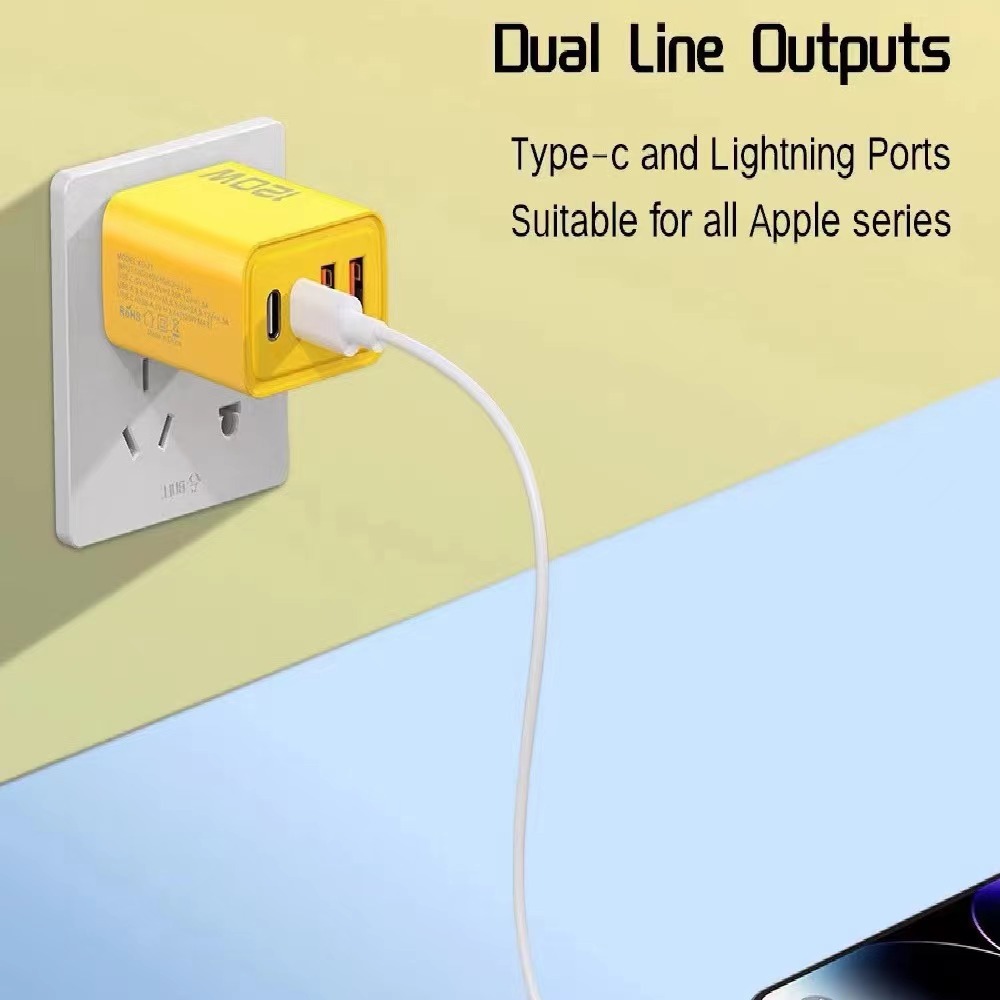 120W Multi-Port Fast Charging Adapter 4