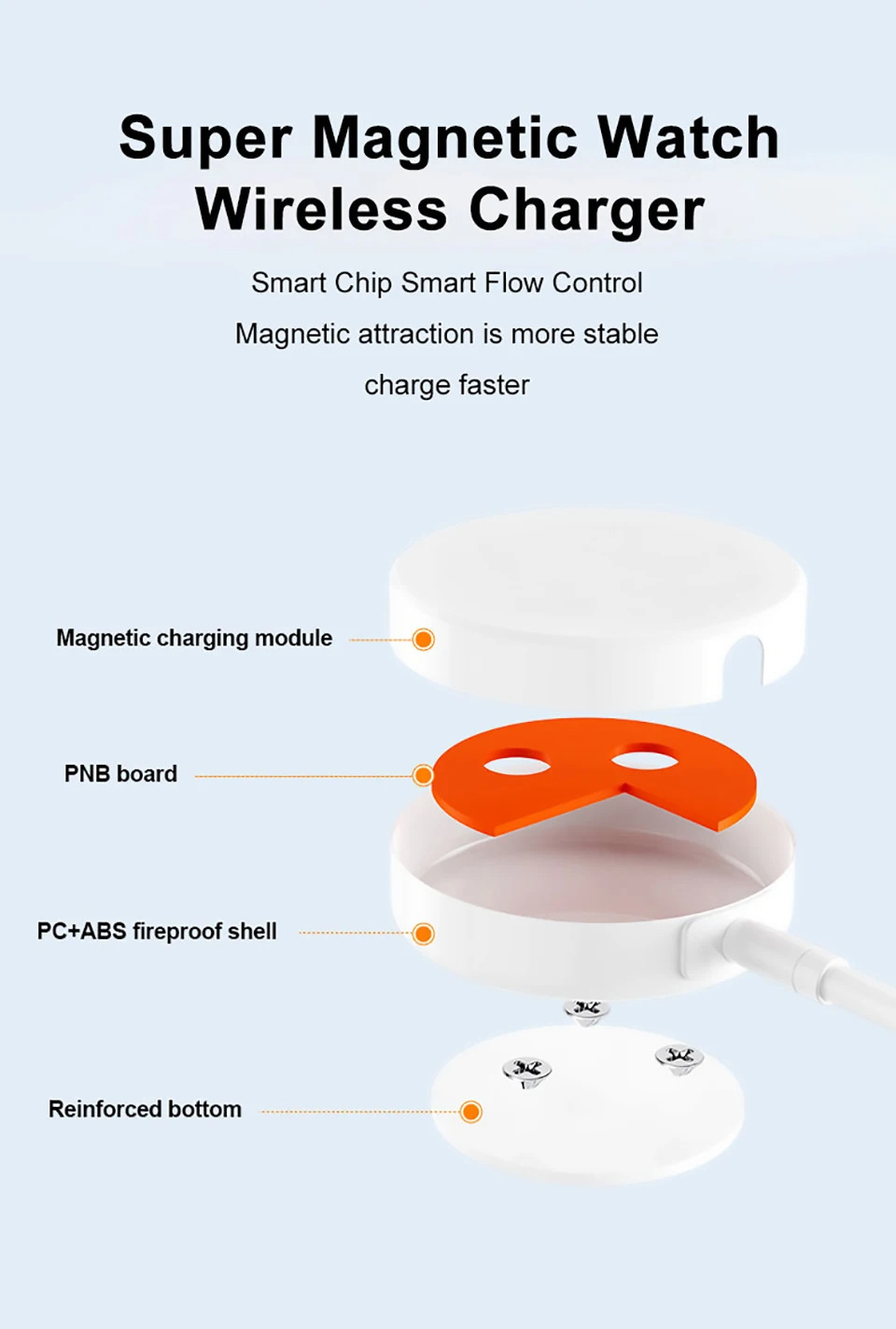 5W Apple Watch Magnetic Wireless Charger 6