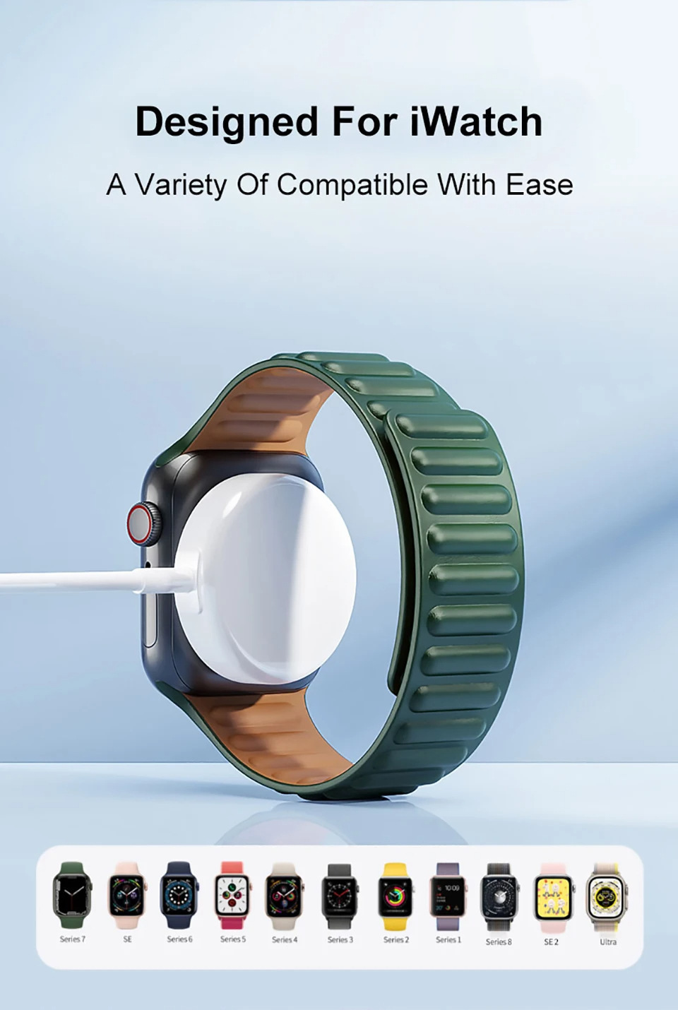 5W Apple Watch Magnetic Wireless Charger 9