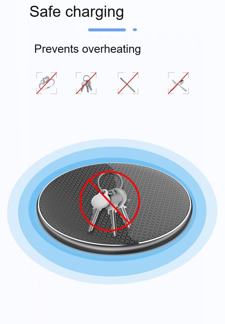Qi 15W Aluminium Wireless Charging Pad 4