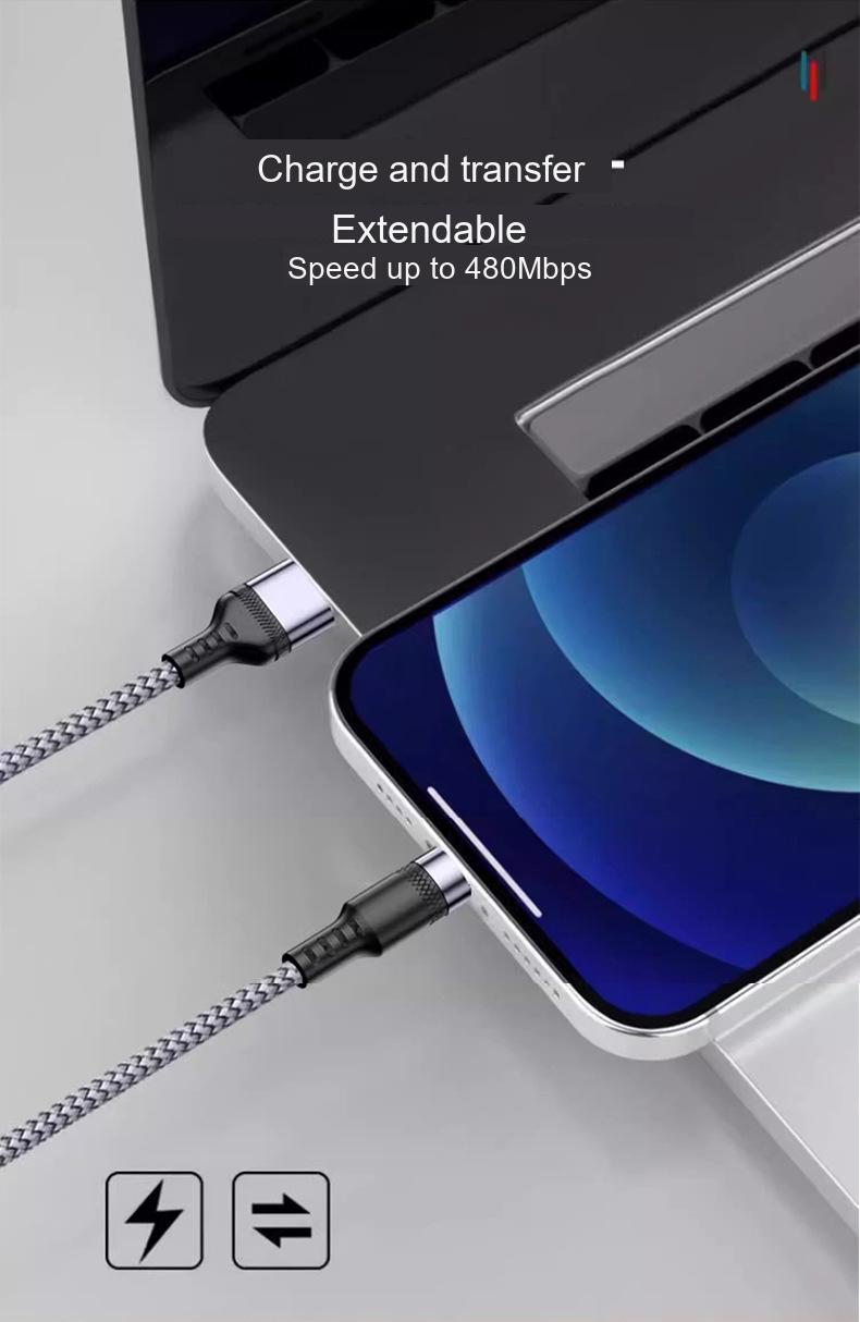 Extended Braided Fast Charging Cable – Connector Options 4