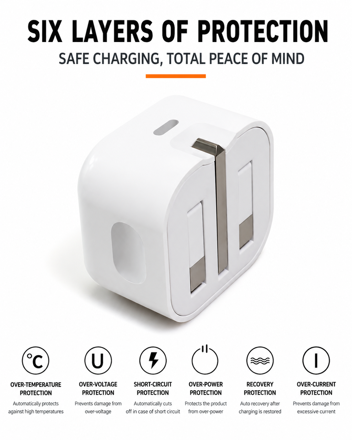 UK Foldable Fast Charger with Cable Bundle 4