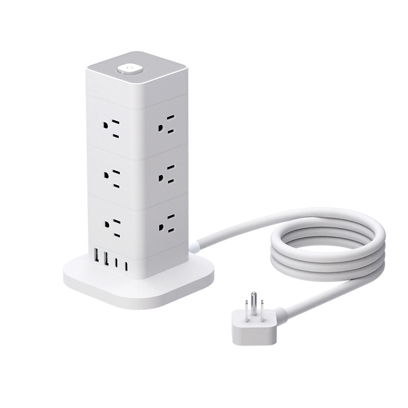 Multi-Tier Tower Extension Socket with USB Ports 2