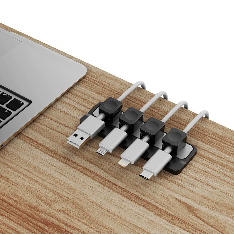 Self-Adhesive Desk Cable Organiser Clips 4