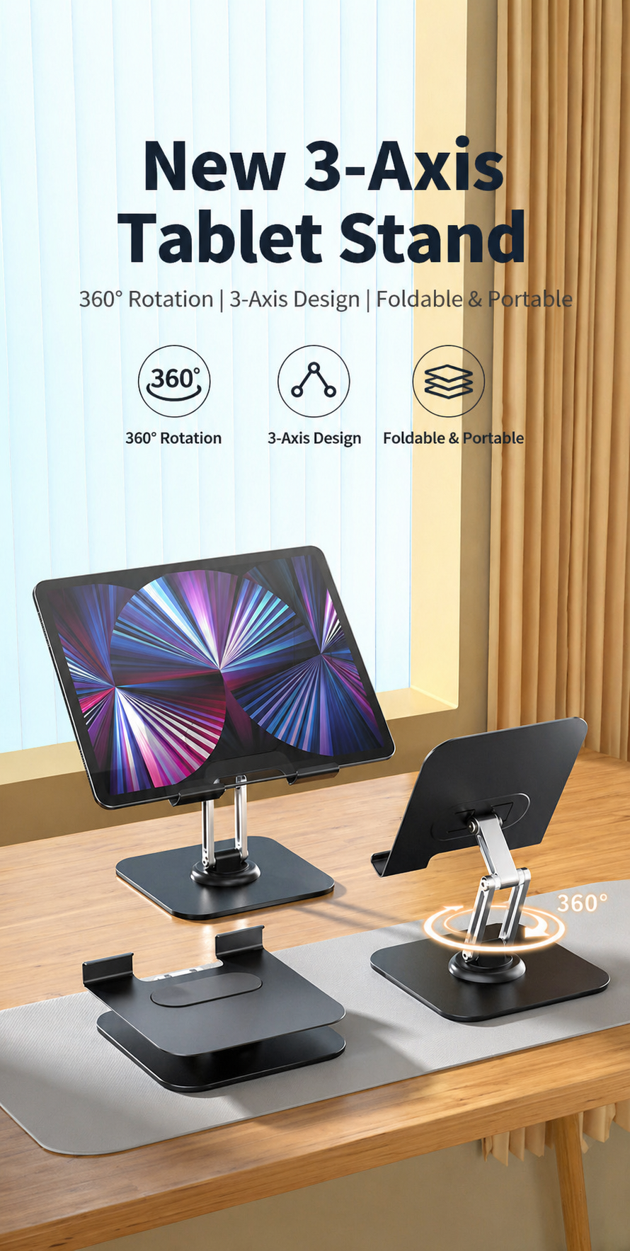 Metal Desktop Phone & Tablet Stand 4
