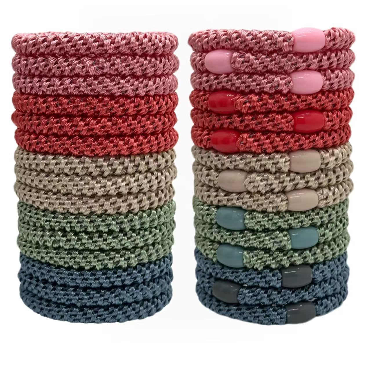 Elastic Ponytail Hair Ties Set 4