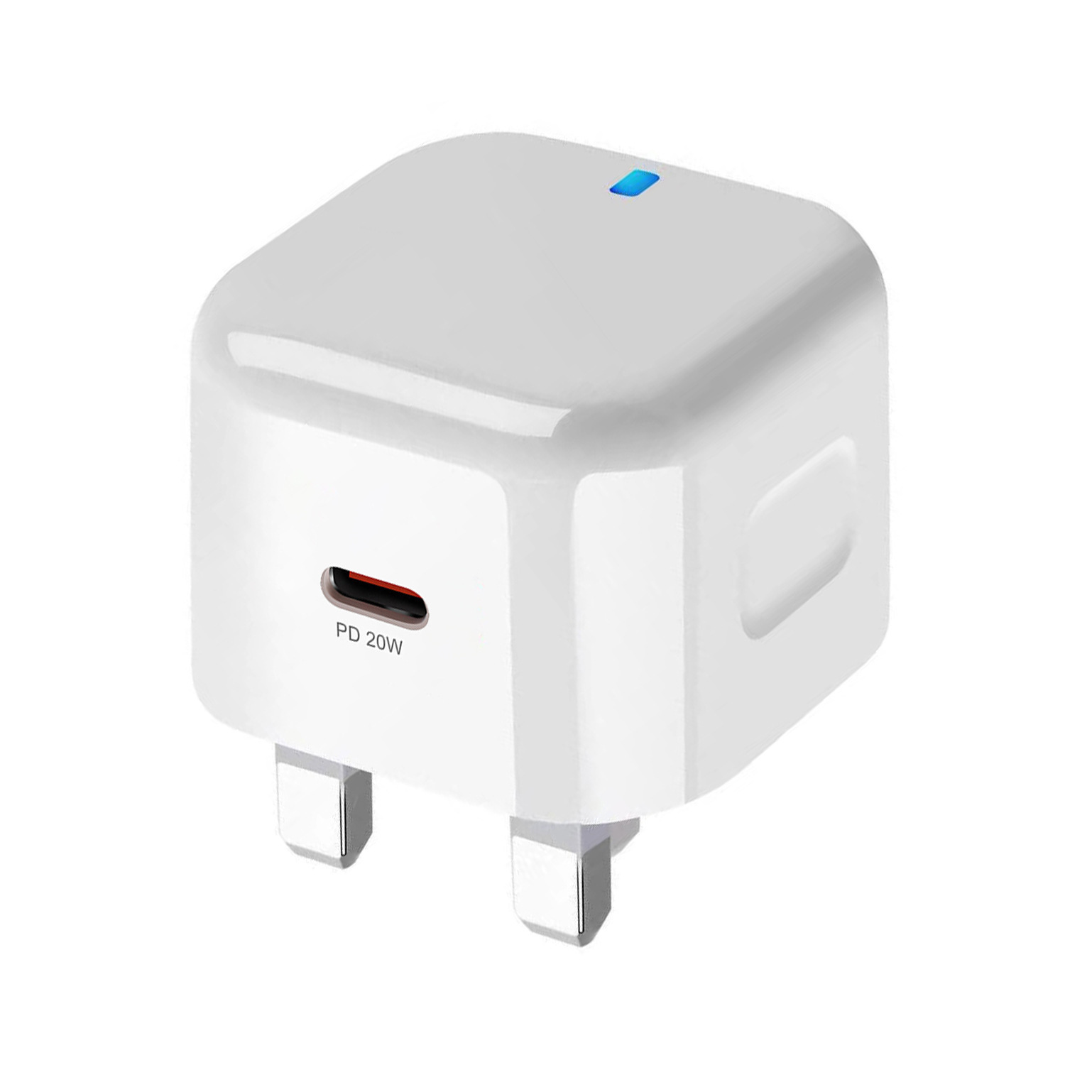 20W UK Plug Fast Charging Adapter – Single/Dual Port Options 2