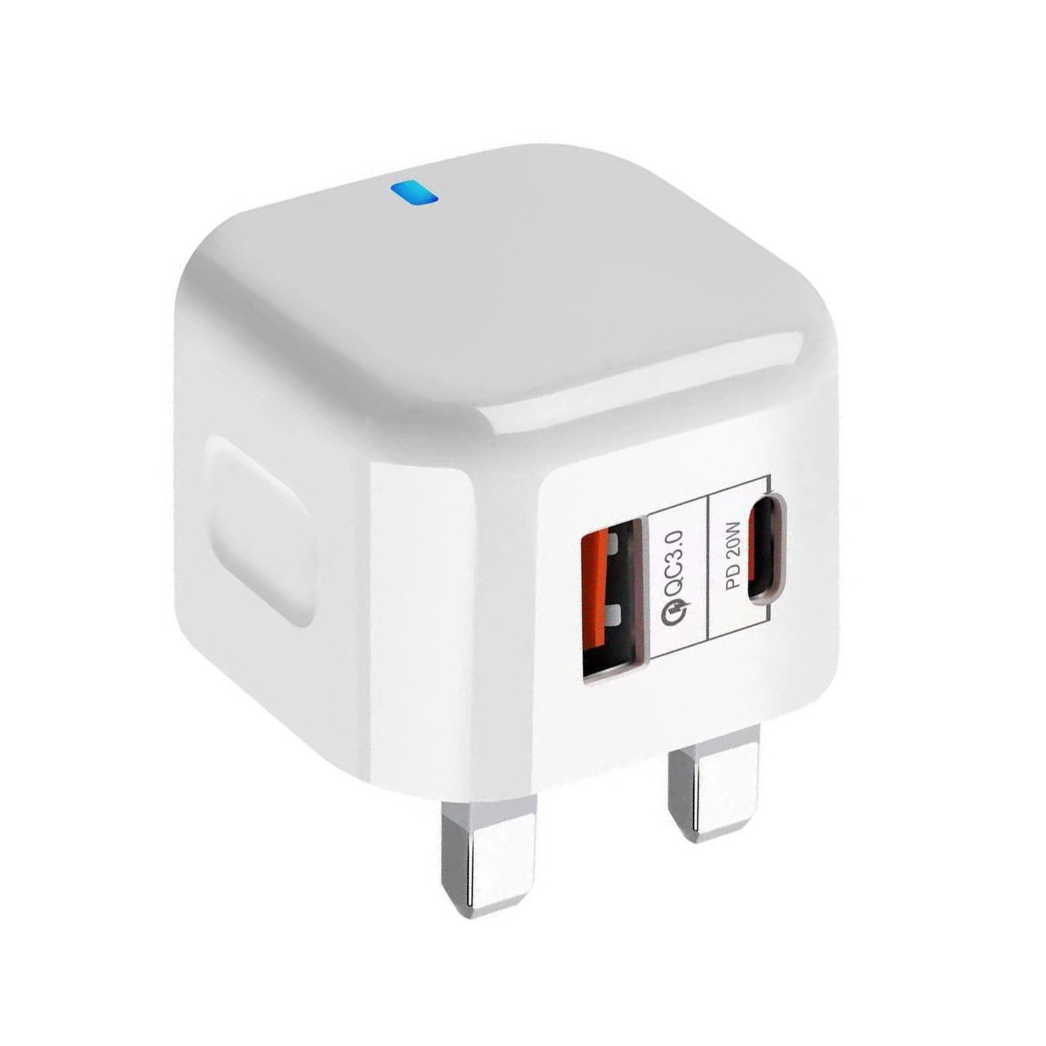 20W UK Plug Fast Charging Adapter – Single/Dual Port Options 3
