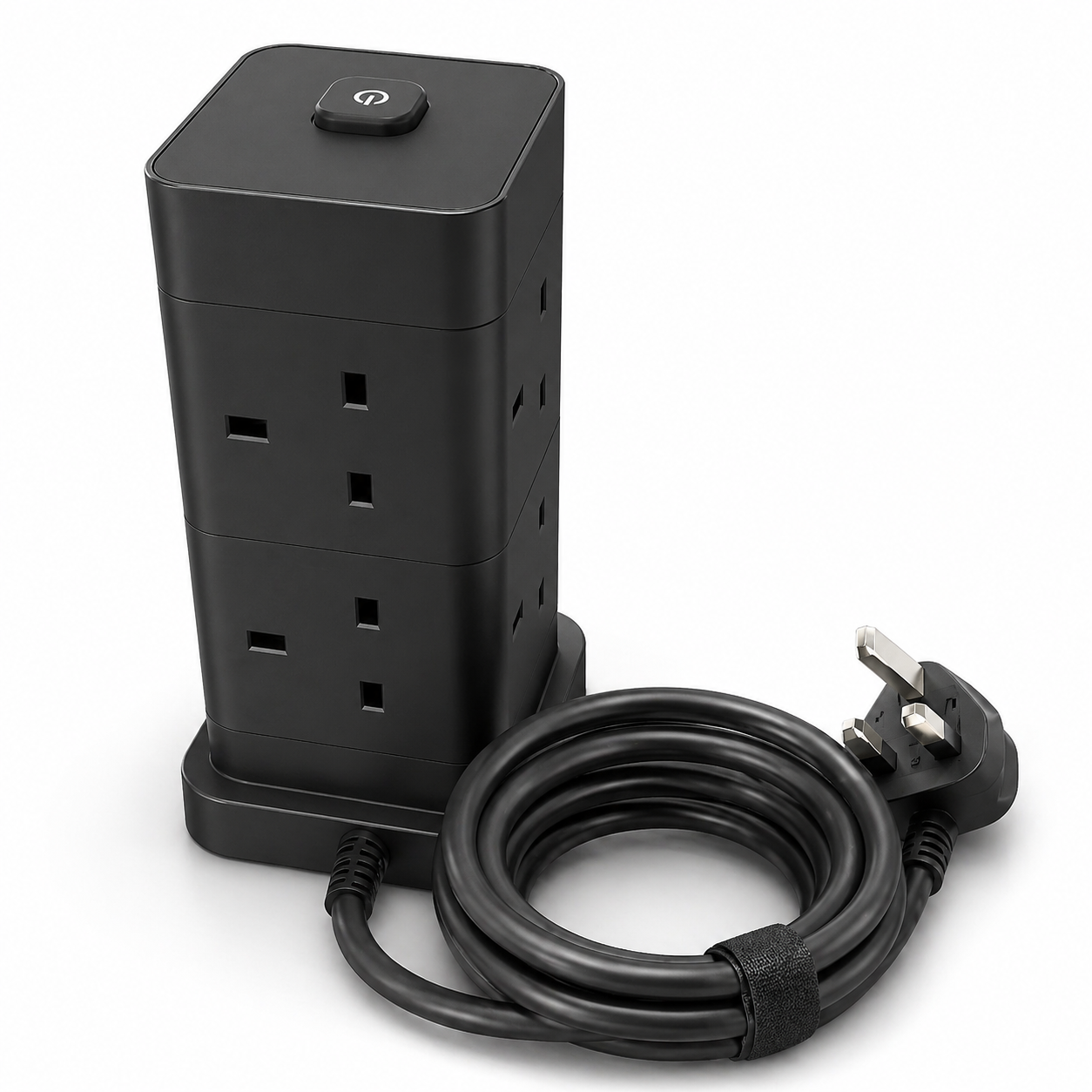 Multi-Tier Tower Extension Socket with USB Ports 11