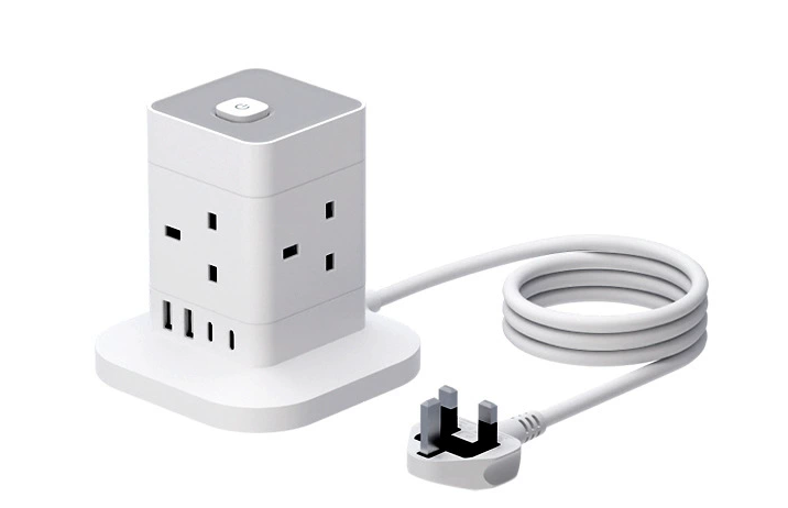 Multi-Tier Tower Extension Socket with USB Ports 4