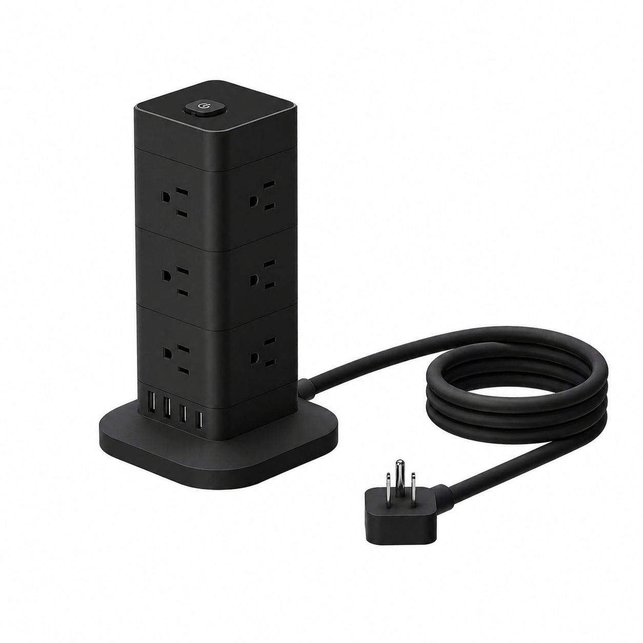 Multi-Tier Tower Extension Socket with USB Ports 12