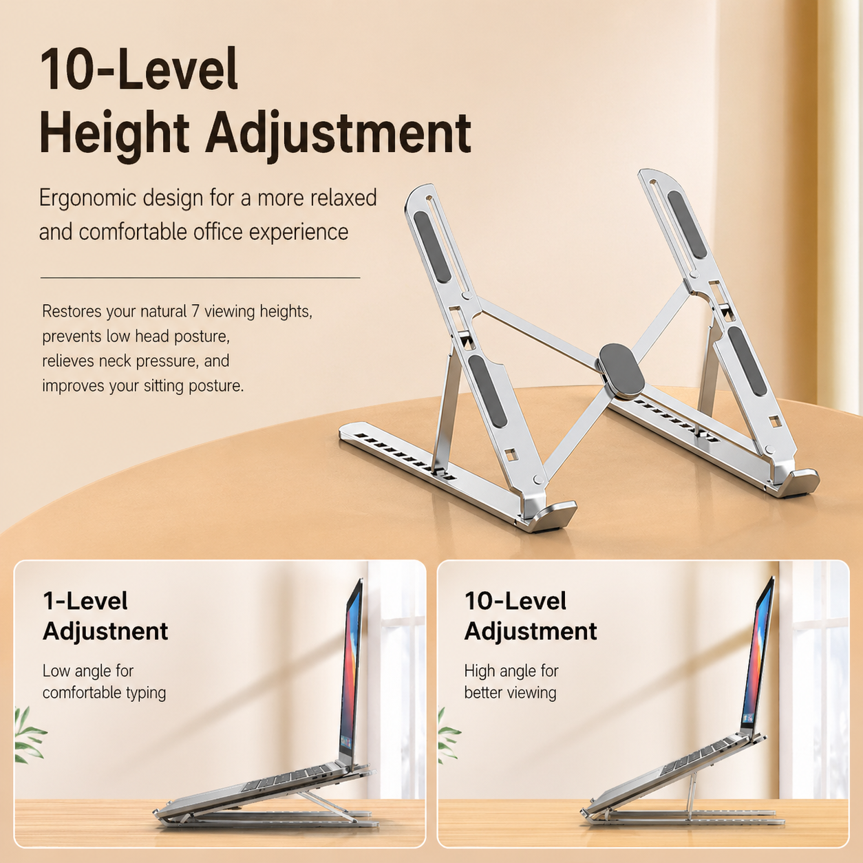 Foldable Aluminium Laptop Stand with Storage Bag 4