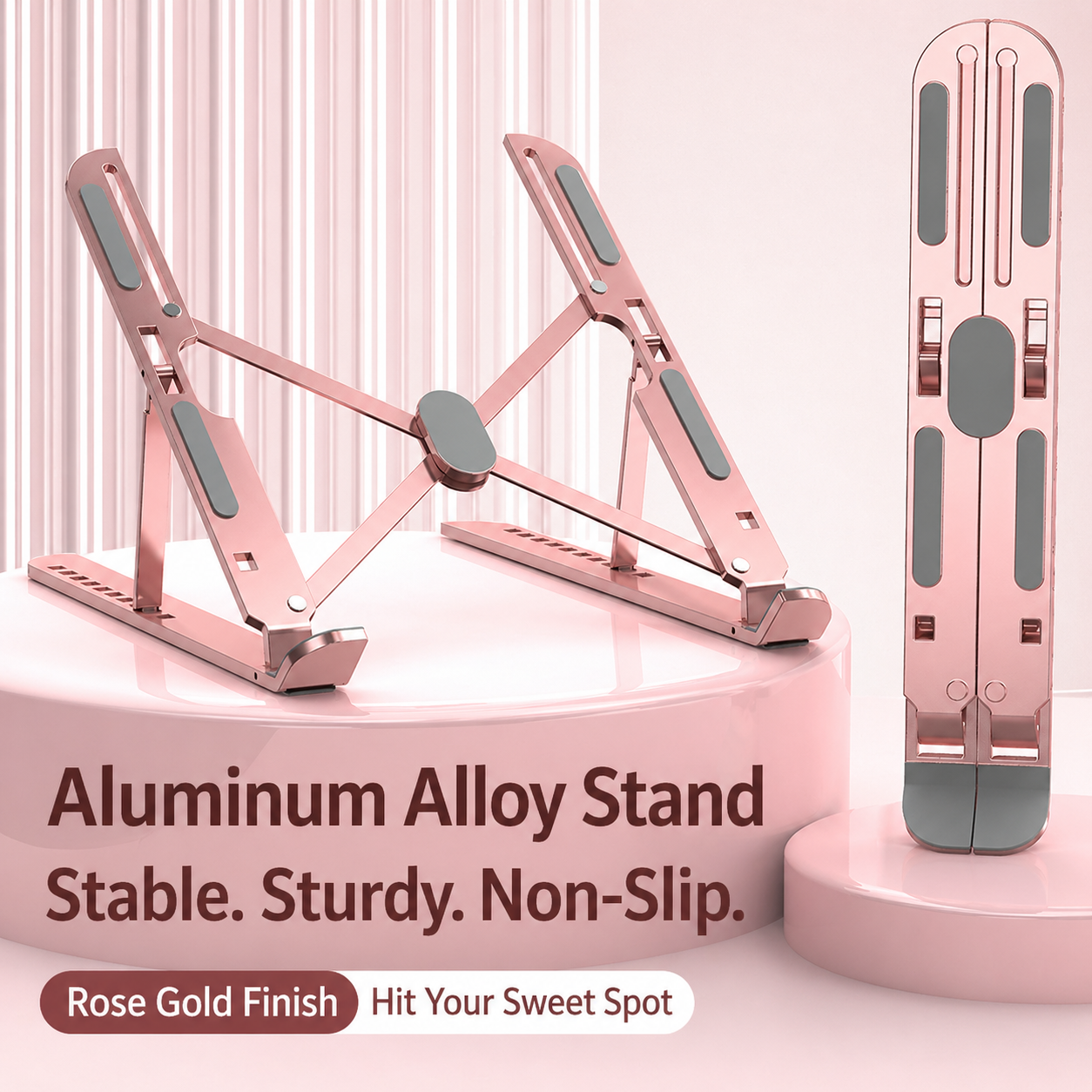 Foldable Aluminium Laptop Stand with Storage Bag