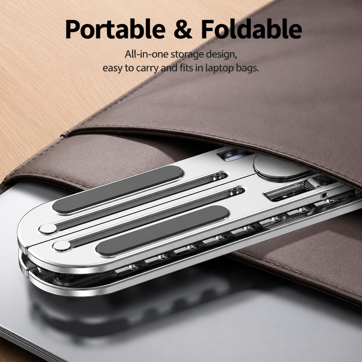 Foldable Aluminium Laptop Stand with Storage Bag 6
