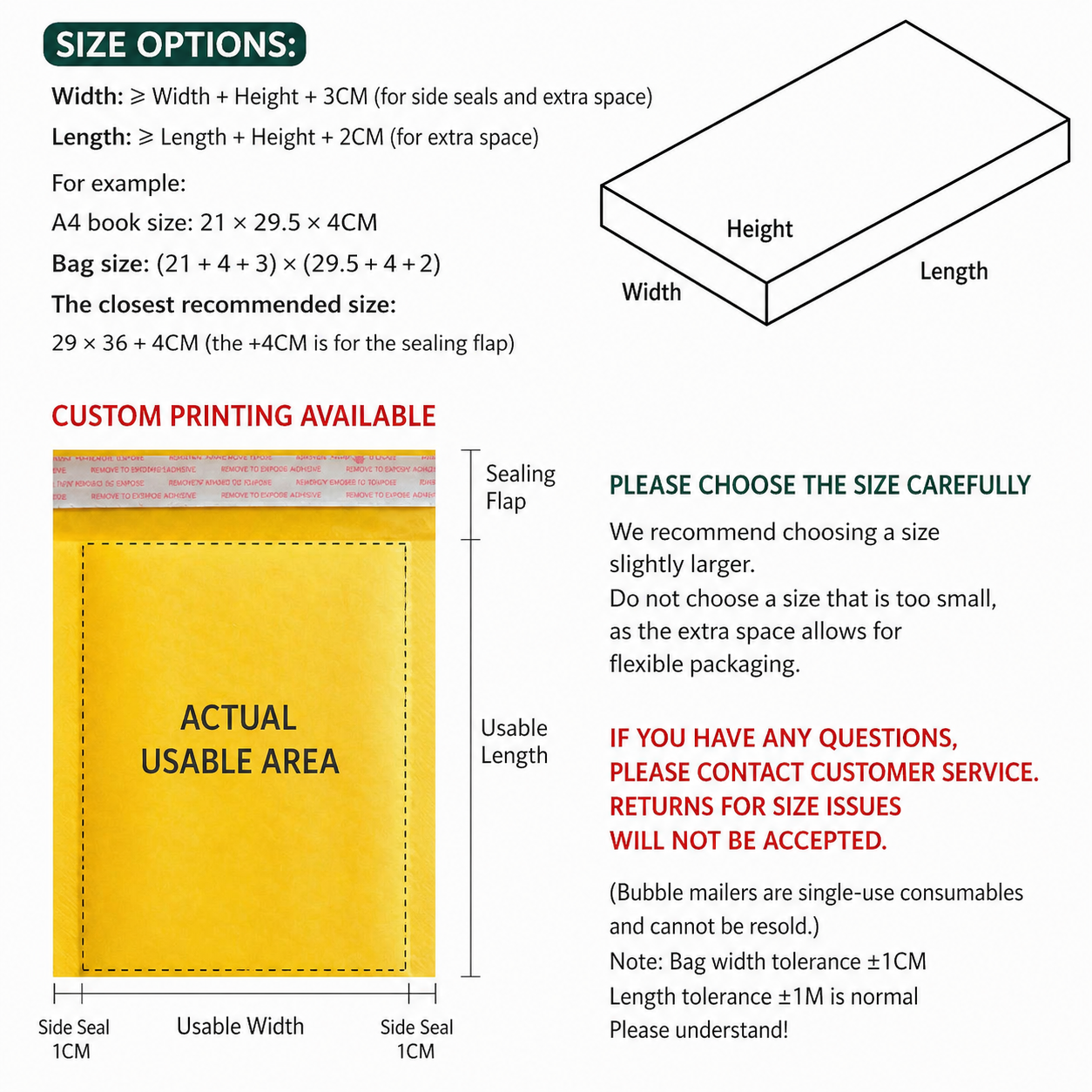 Thickened Kraft Bubble Mailer Bags 3