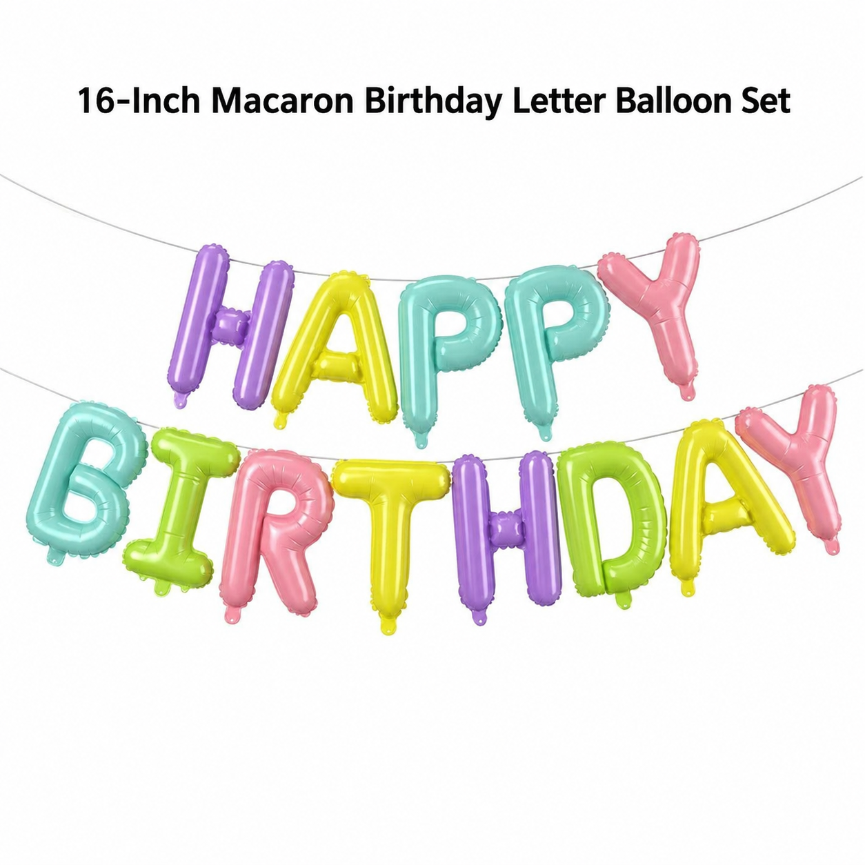 Happy Birthday Foil Balloon Banner 3