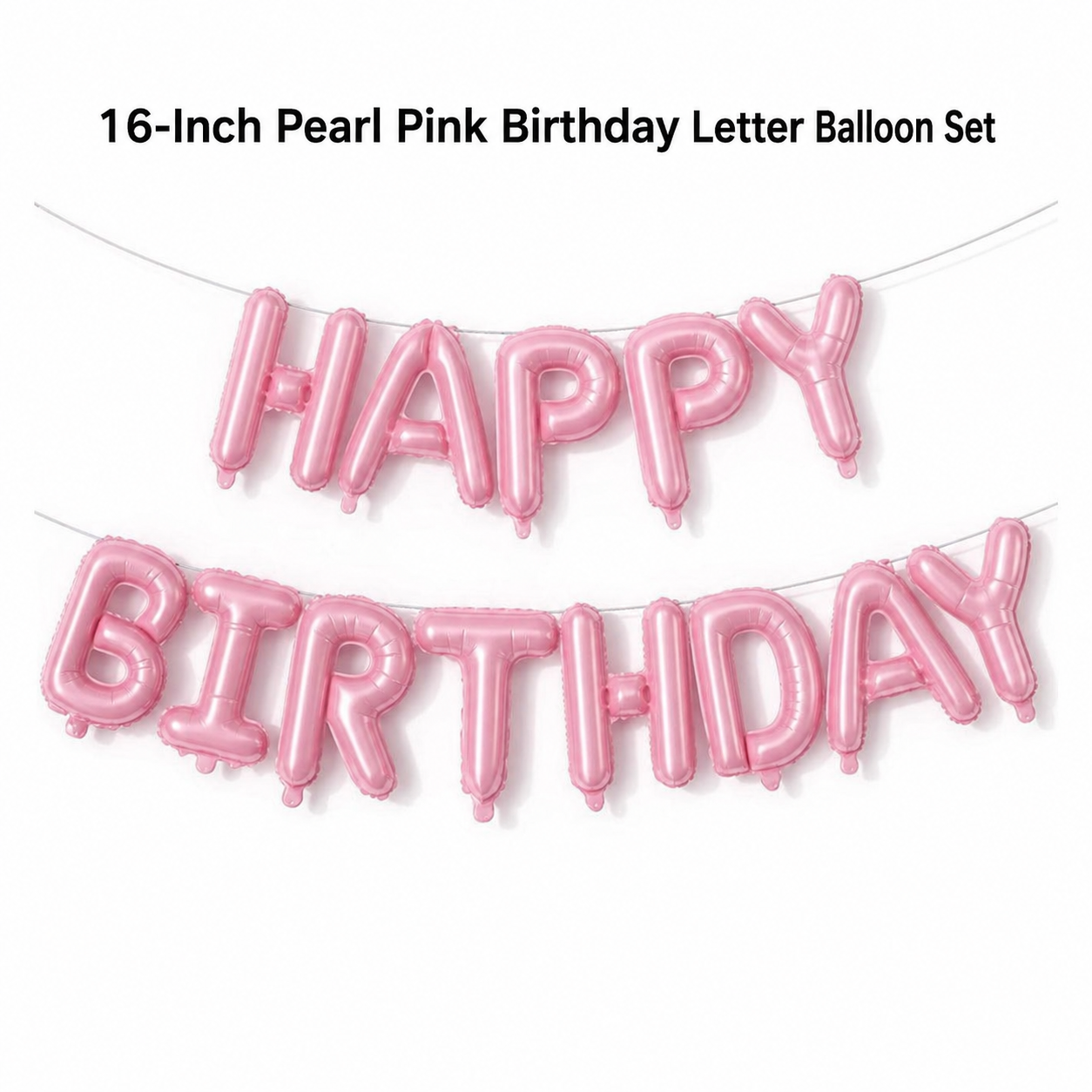 Happy Birthday Foil Balloon Banner 4