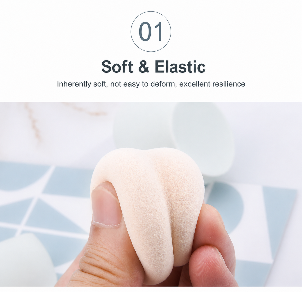 Makeup Sponge Set with Case 5