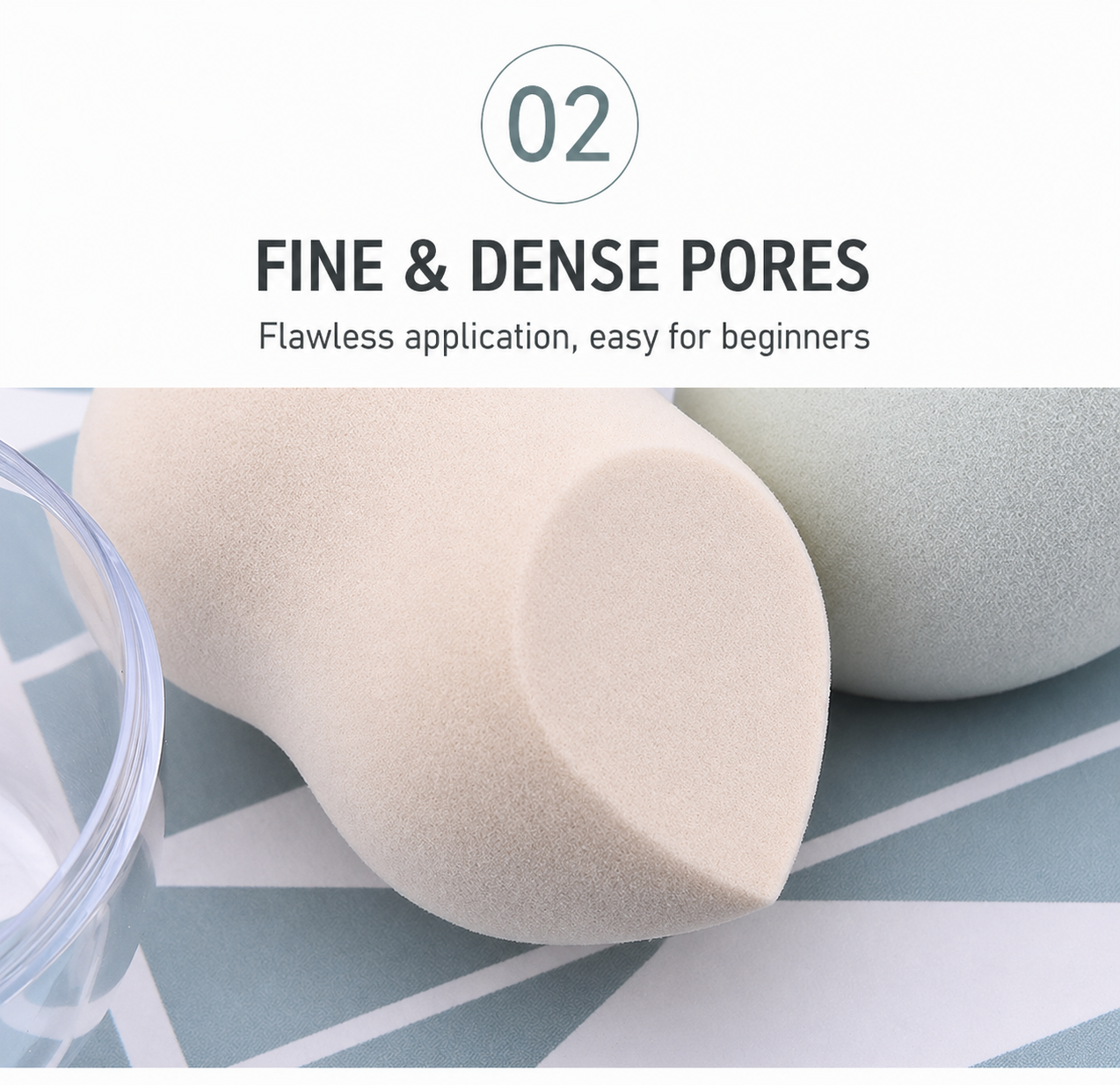 Makeup Sponge Set with Case 6