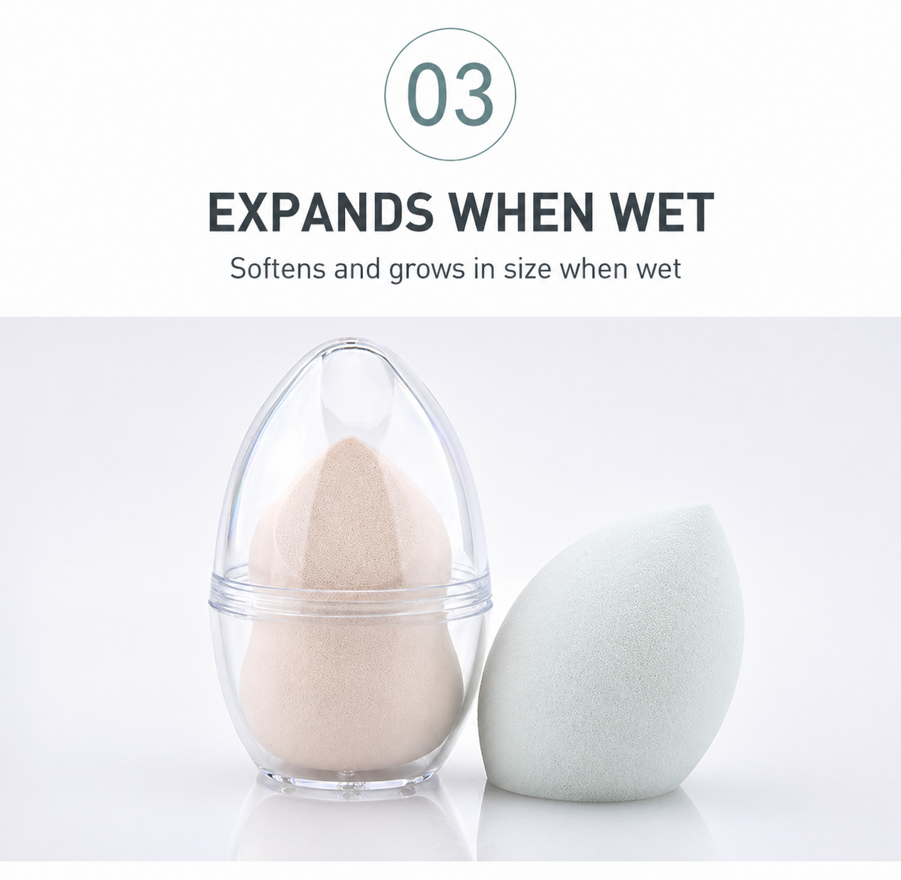 Makeup Sponge Set with Case 7