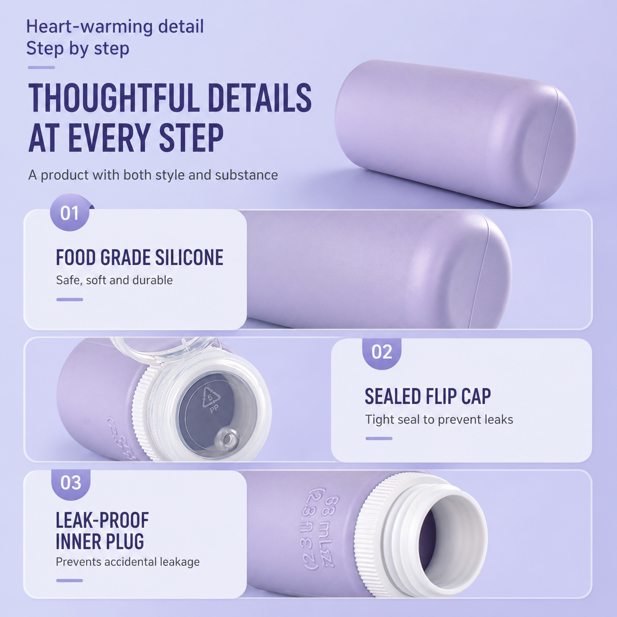 98ml Travel Refillable Toiletry Bottle Set 6