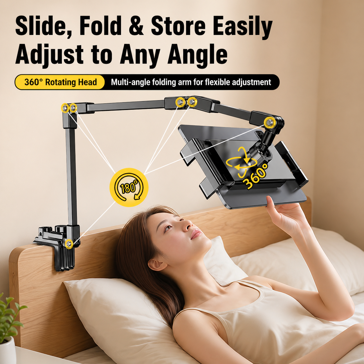 Metal Flexible Bedside Phone Holder