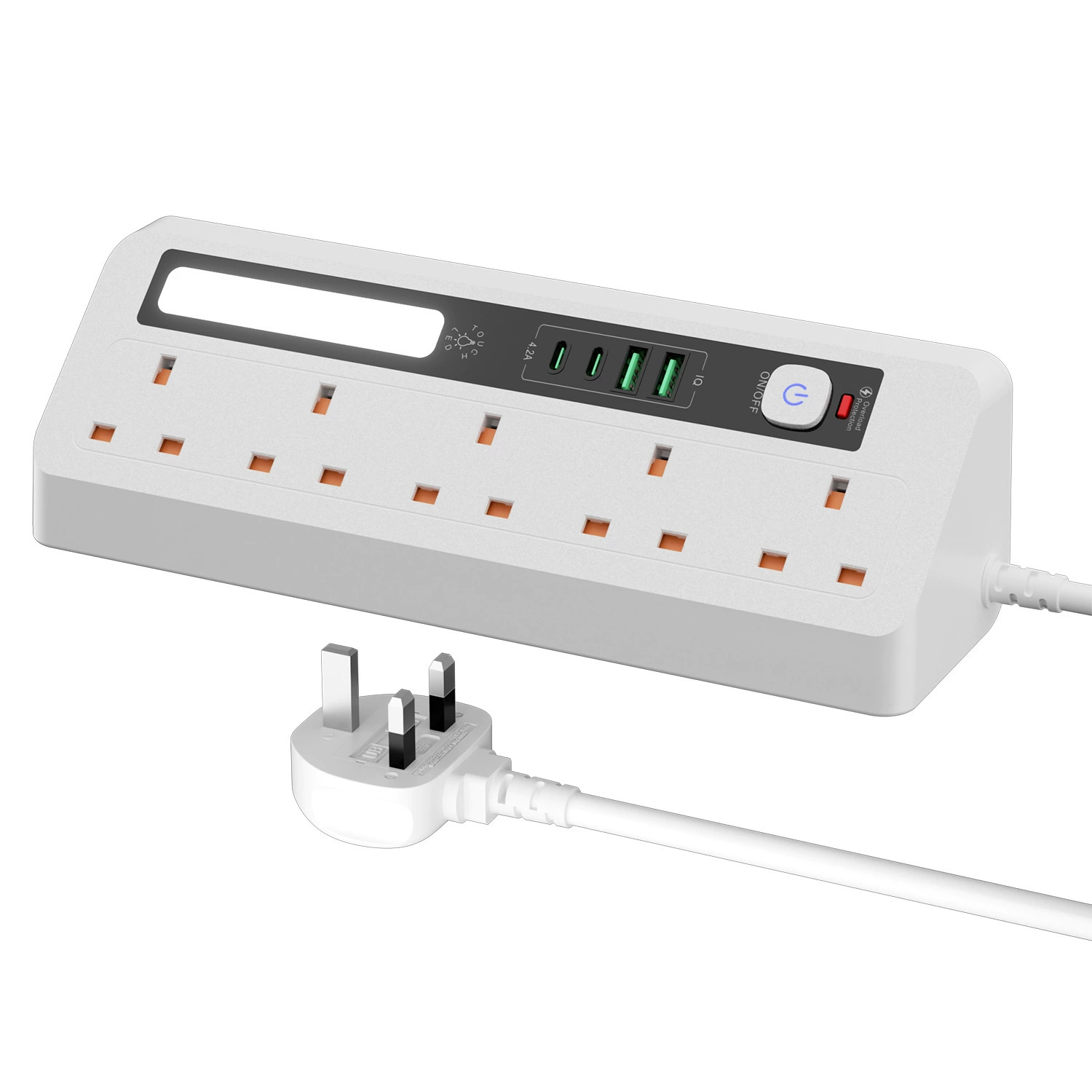 Extension Socket with LED Night Light