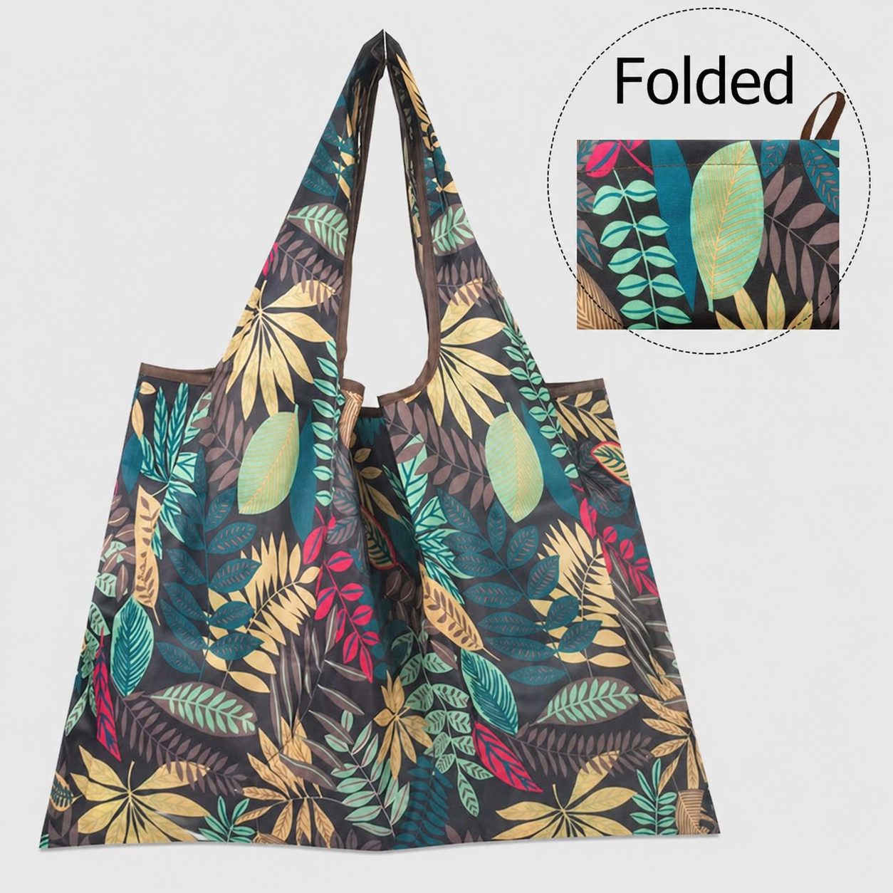Foldable Reusable Shopping Bag with Multiple Prints