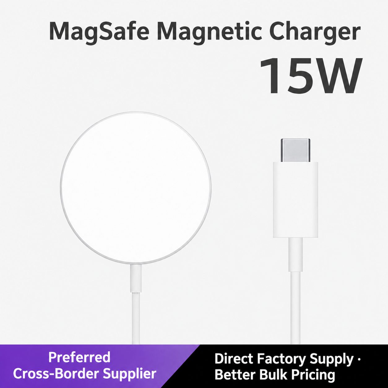 PD 15W Magnetic Wireless Charger