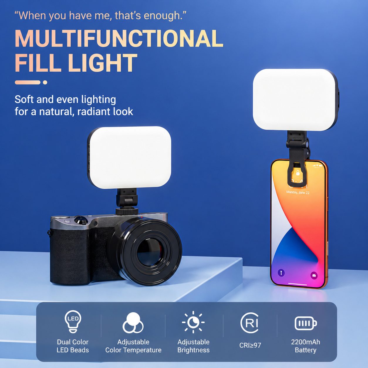 Universal Clip-On LED Fill Light