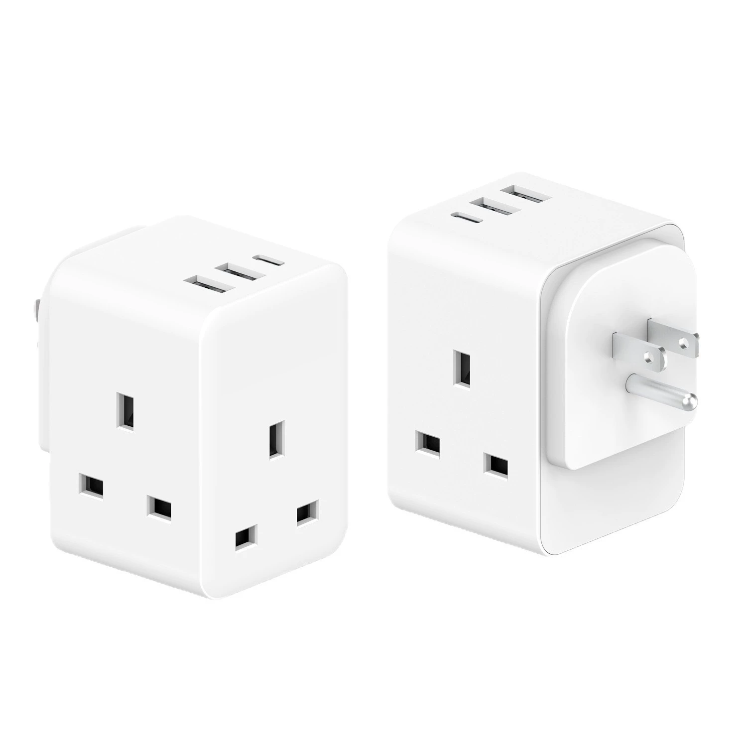 Universal Travel Adapter with 3 USB-A Ports 3