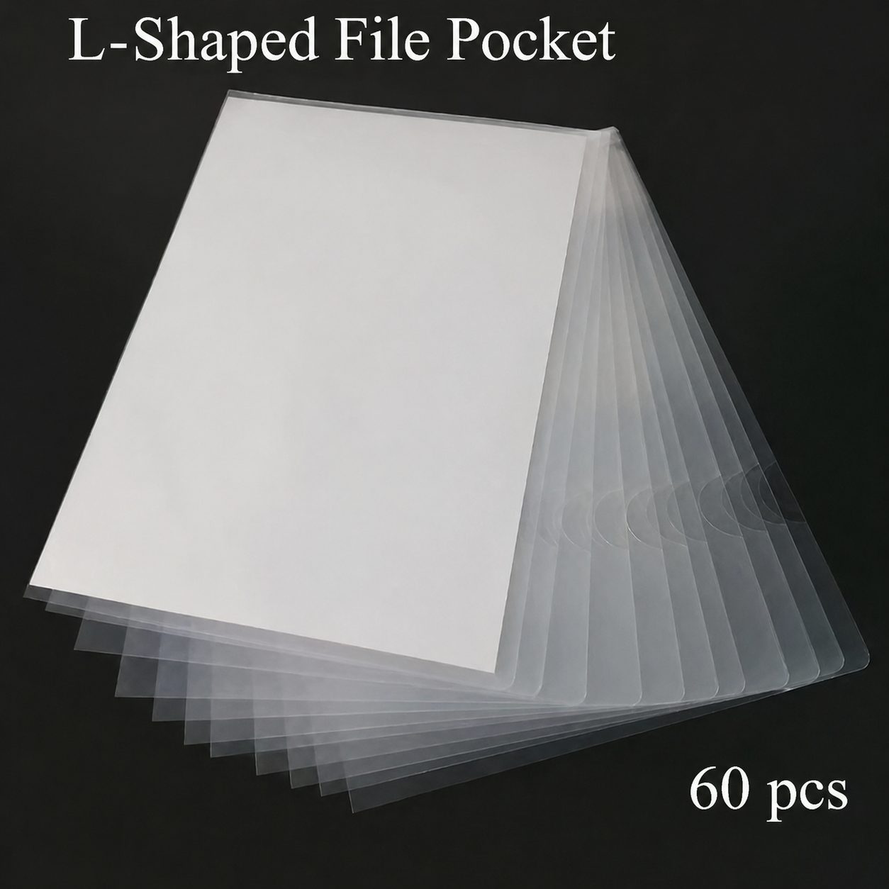 Clear A4 L-Shape File Folders