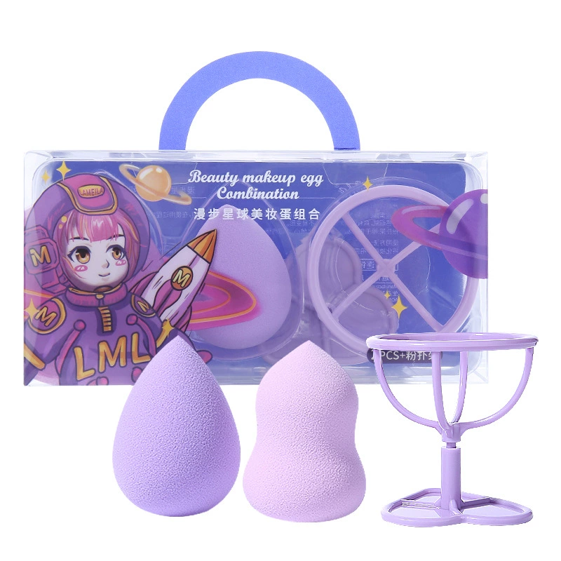 Makeup Sponge & Puff Holder Set