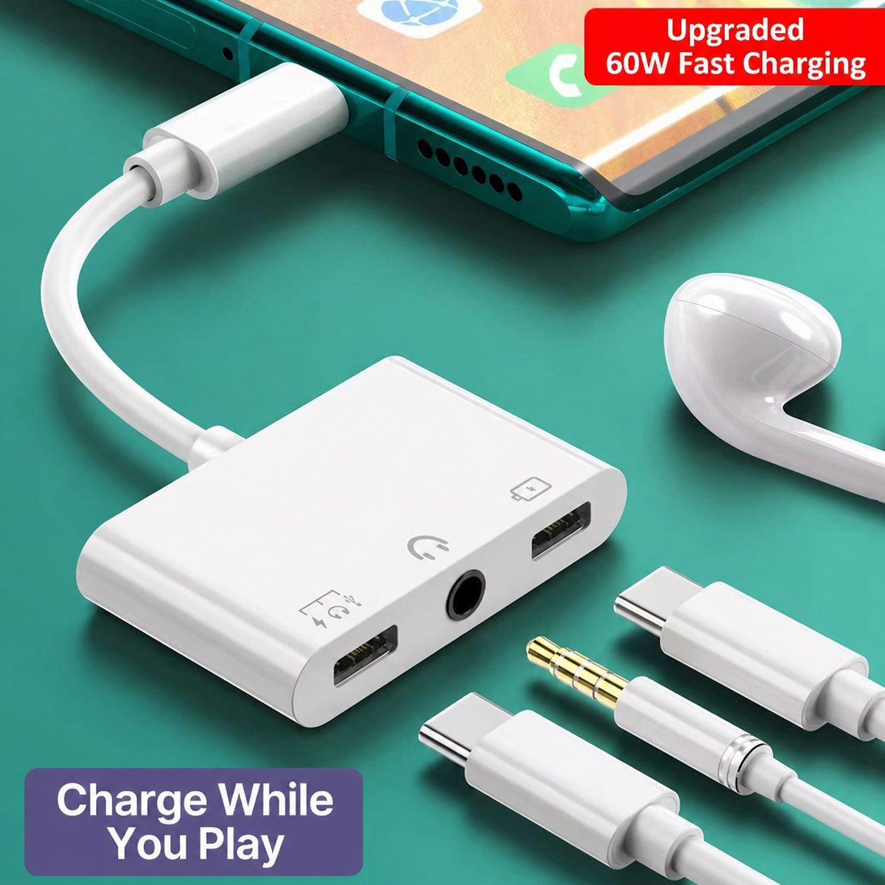 USB-C Audio & Charging Adapter