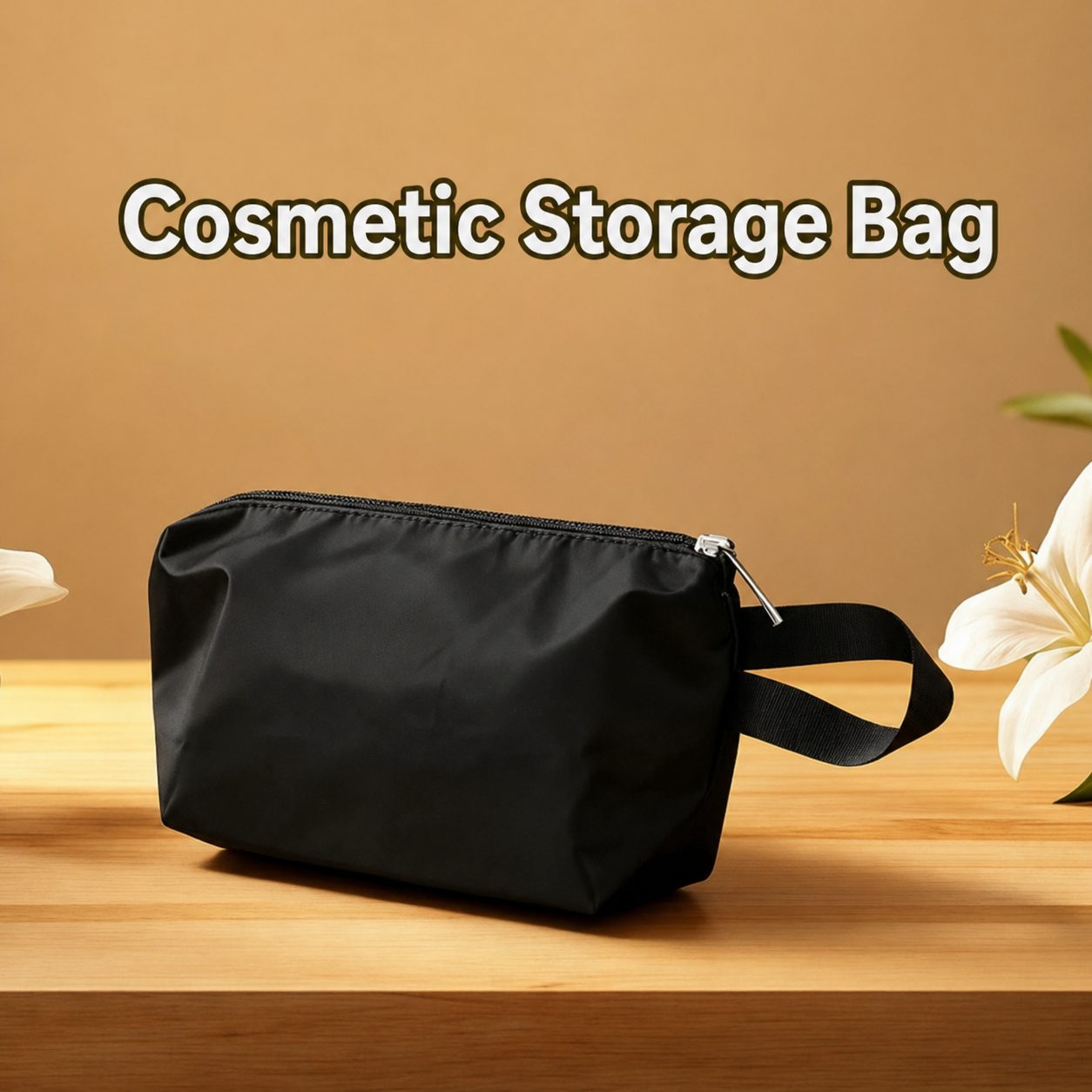 Water-Resistant Cosmetic Storage Bag