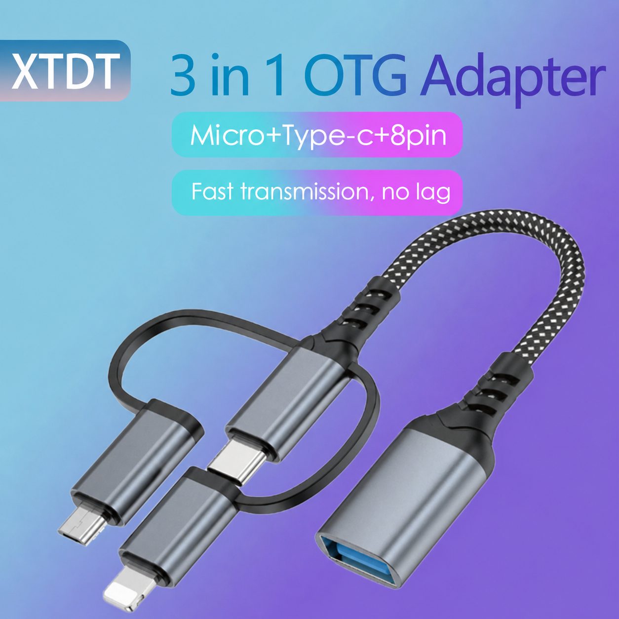 3-in-1 OTG USB Adapter Cable