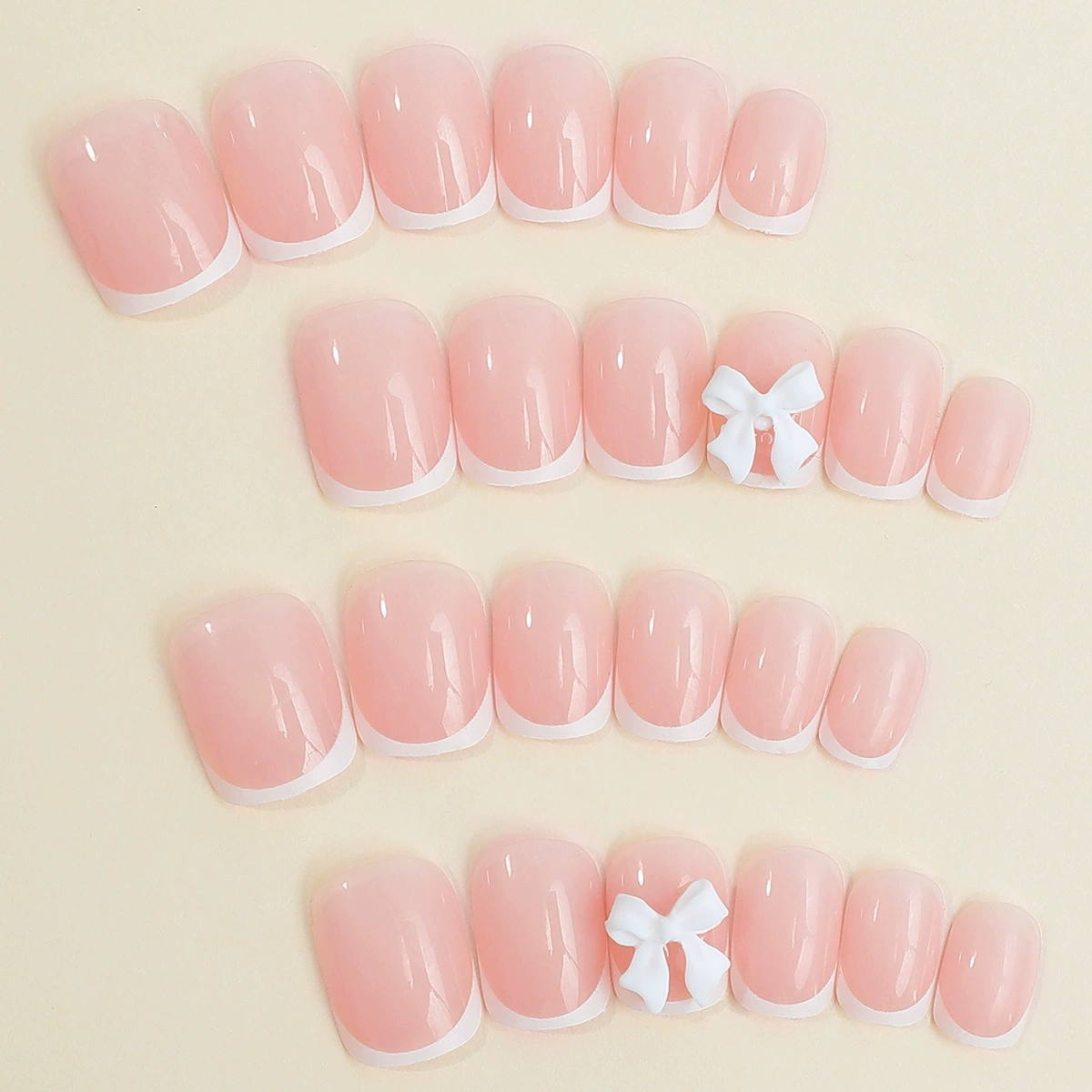 Mixed Design Press-On False Nail Set