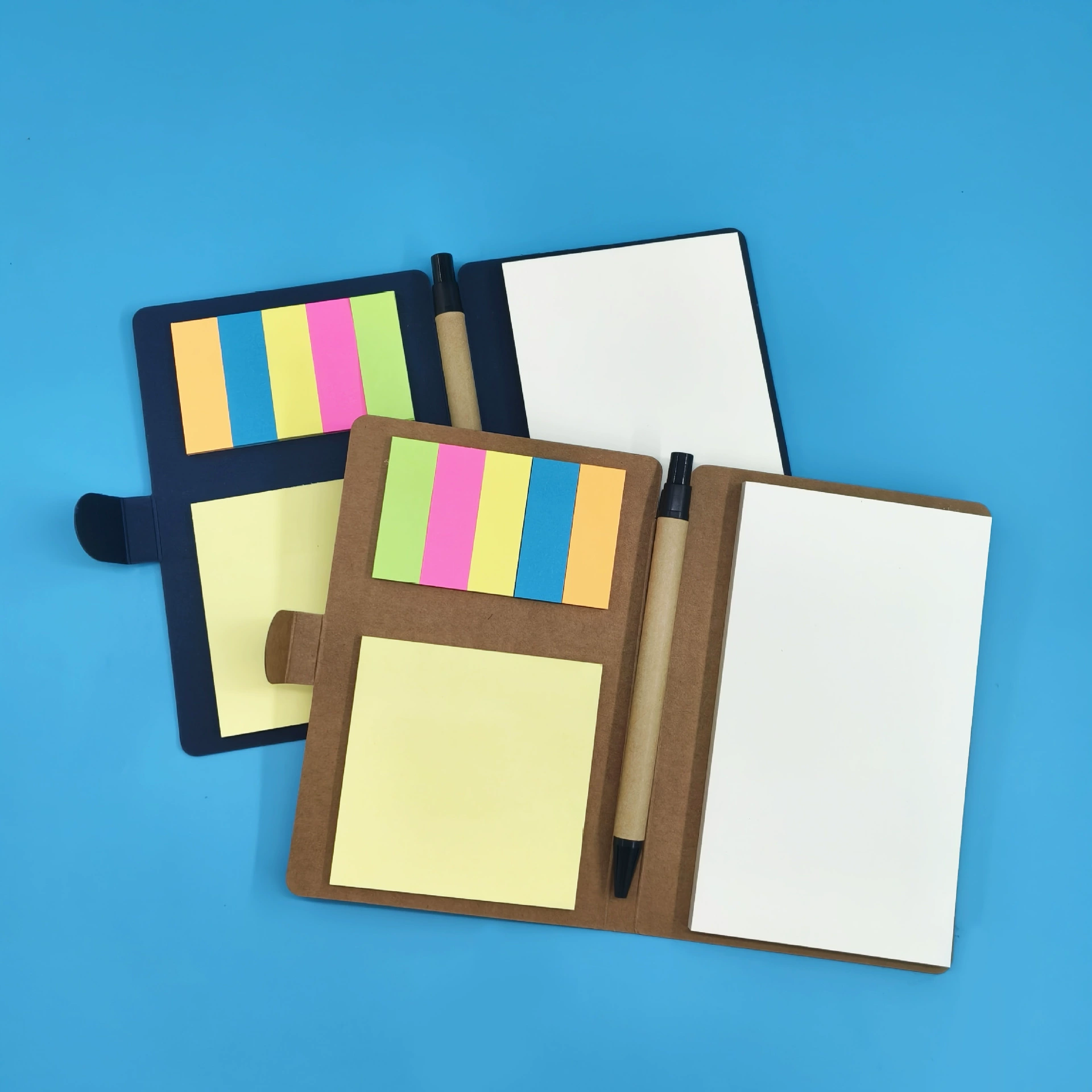 Kraft Sticky Notes Notebook Set 4