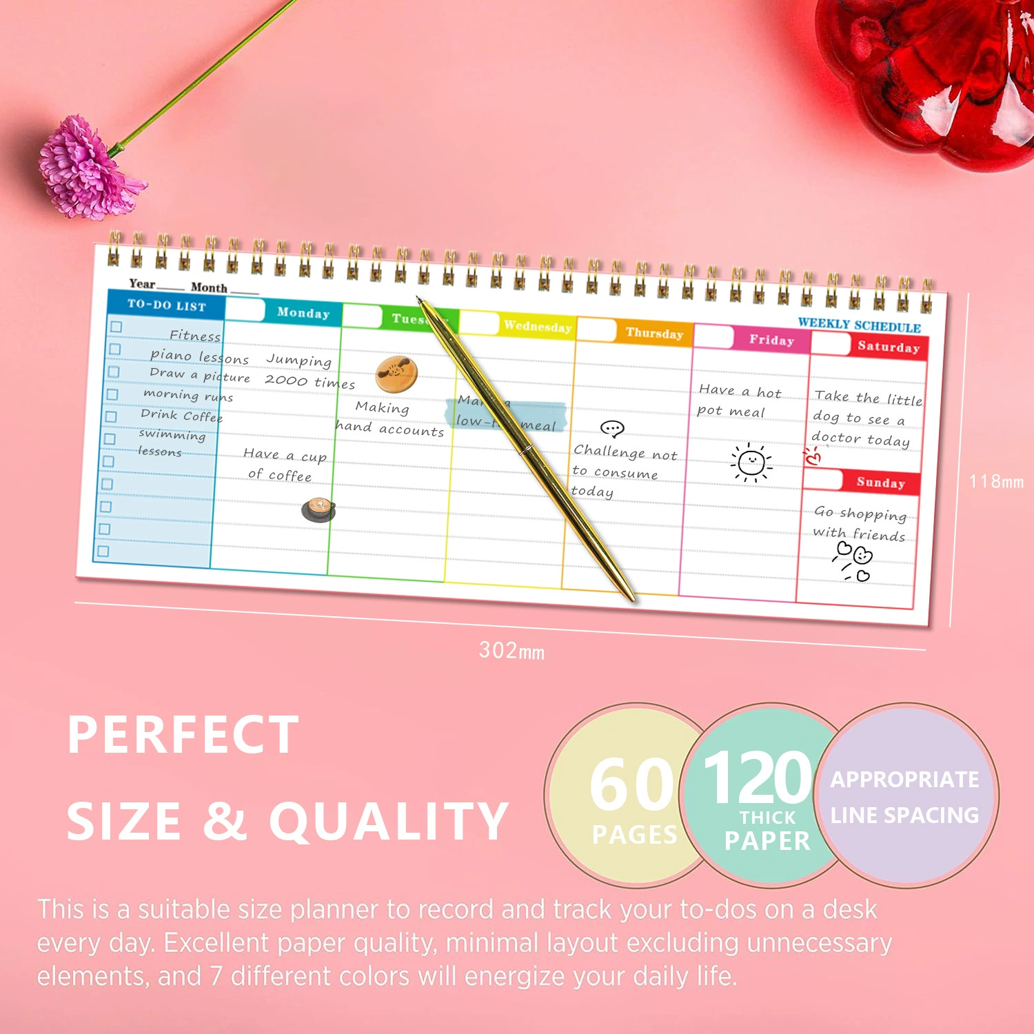 Weekly Planner Memo Pad 3