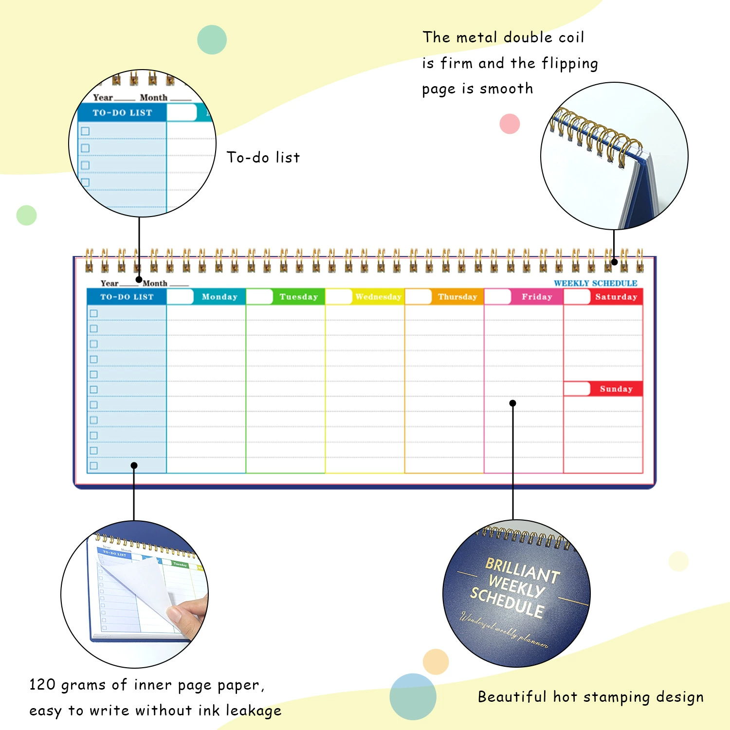 Weekly Planner Memo Pad 5