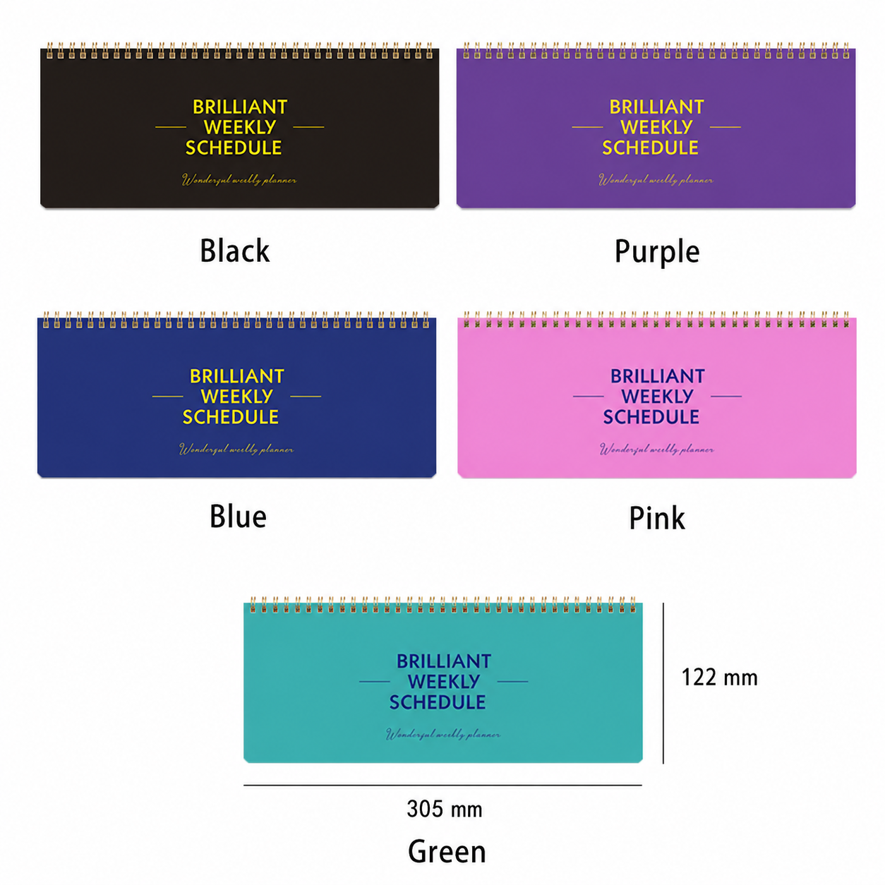 Weekly Planner Memo Pad 6