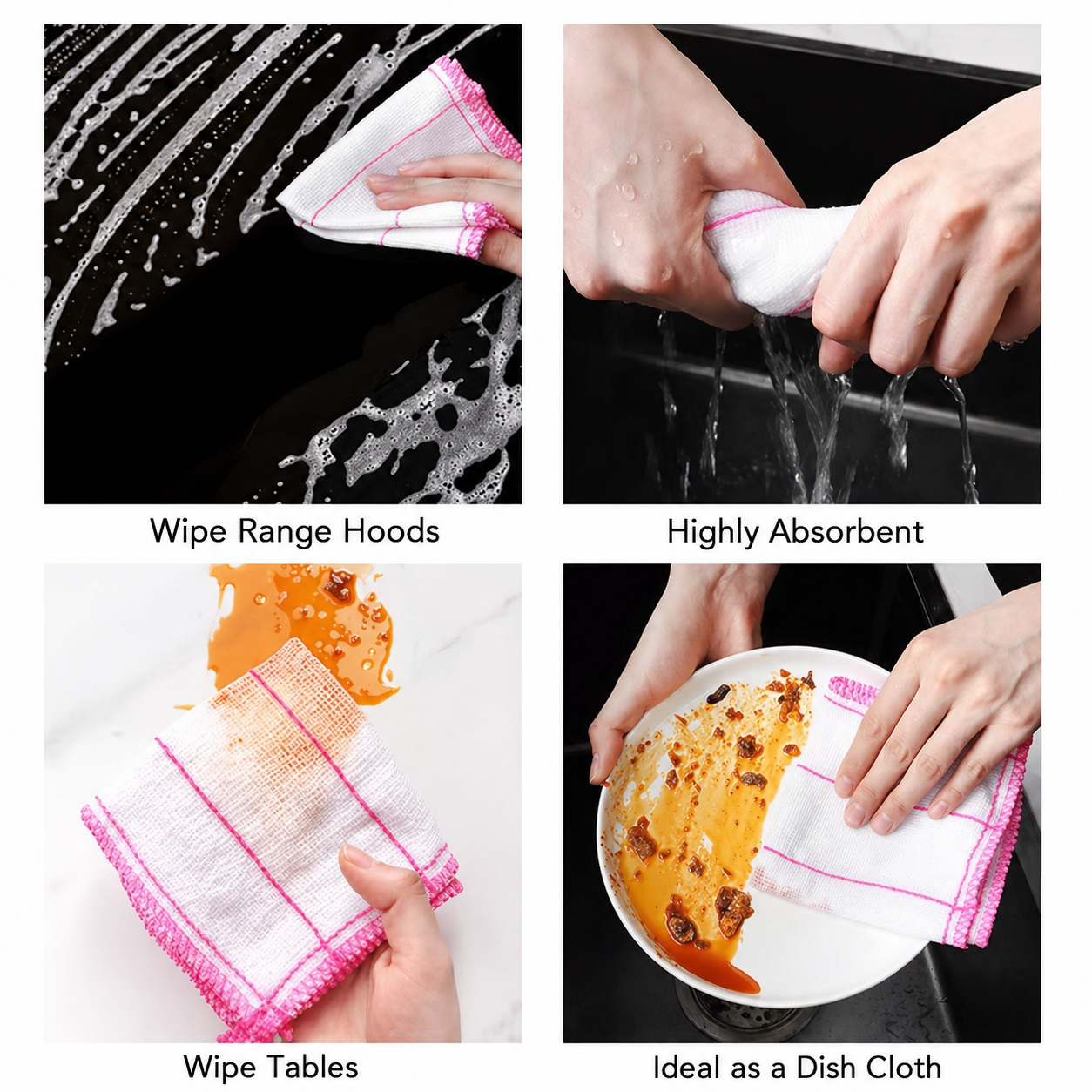 Grease-Resistant Dish Cloths 3