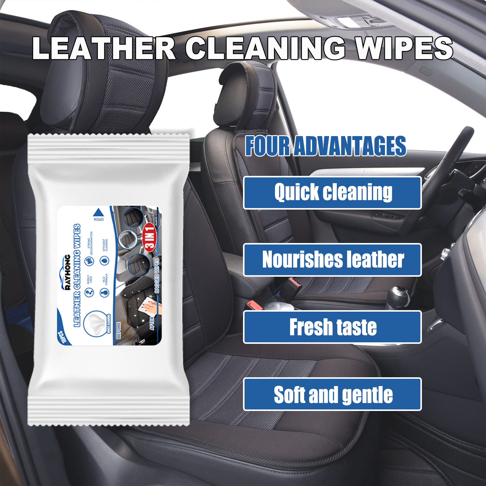Leather Cleaning Wipes – 10 pcs 4