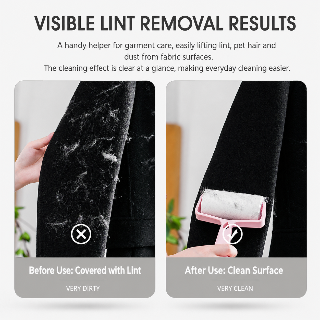 Tear-Off Lint Roller Refill Sheets 4