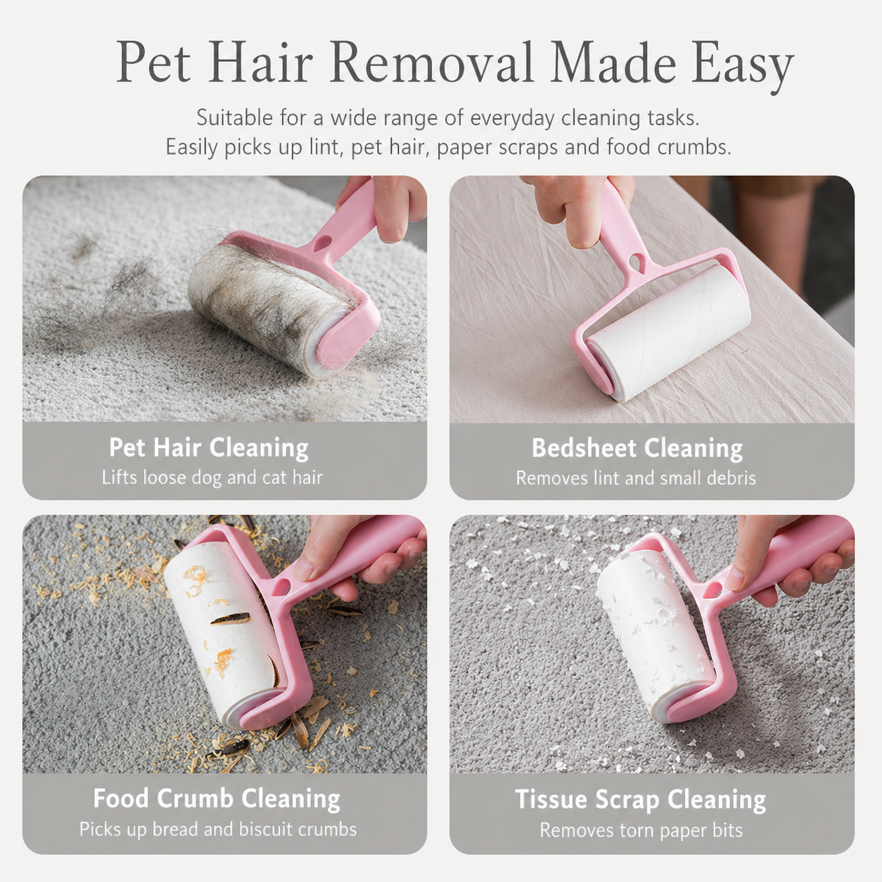 Tear-Off Lint Roller Refill Sheets 6