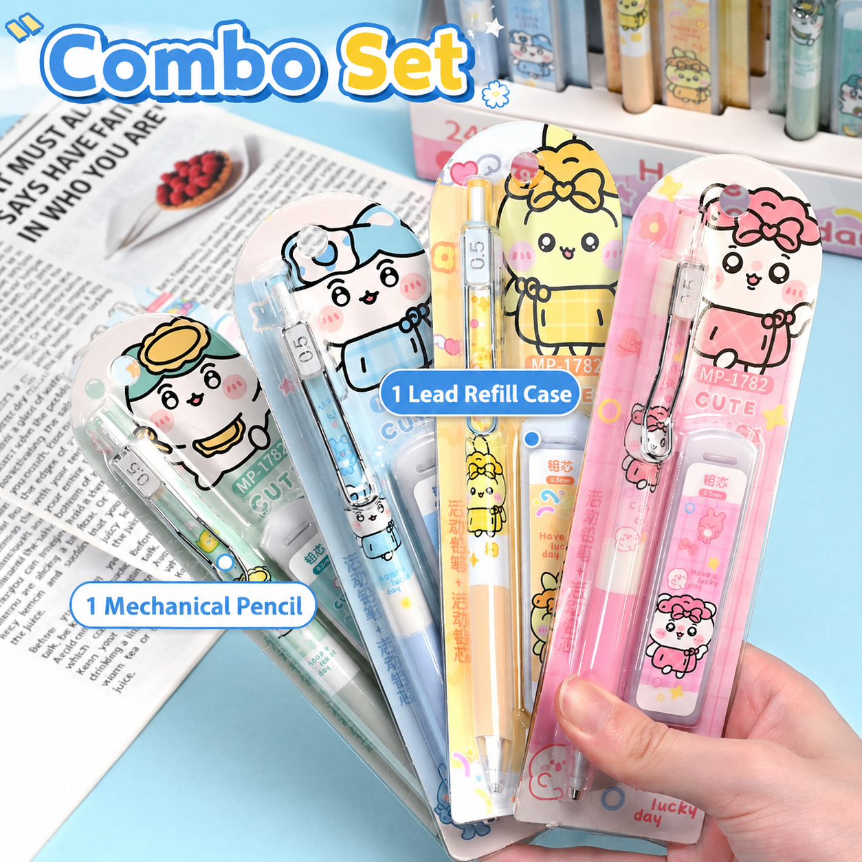 Mechanical Pencil & Lead Refill Combo 2